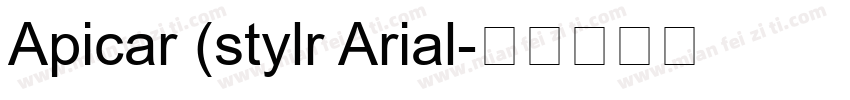 Apicar (stylr Arial字体转换